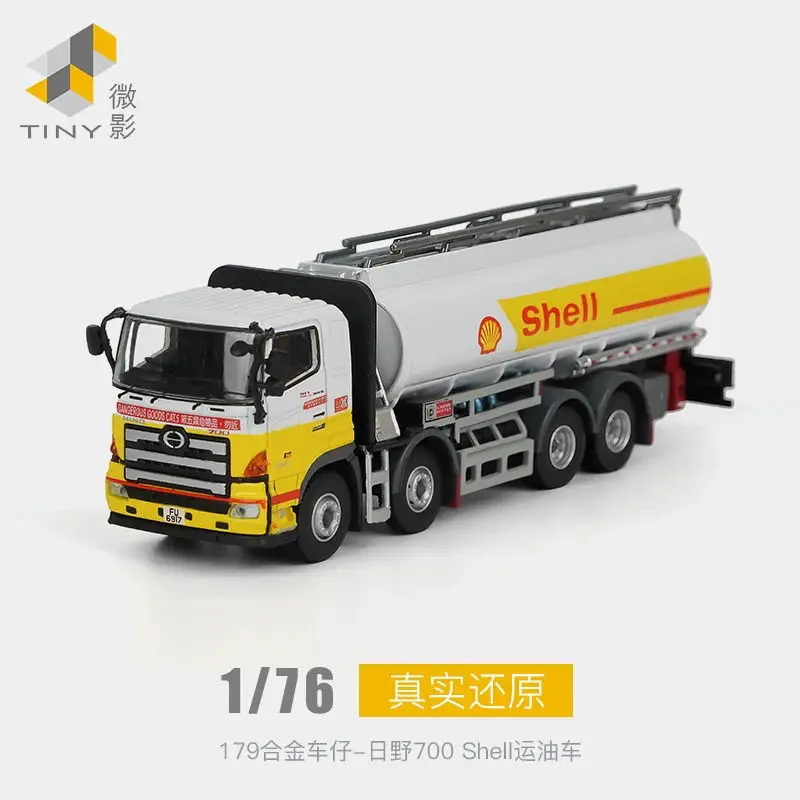 

Tiny 1:76 Shell Hino 700 Original True Scale Miniatures Alloy Premium Diecast Vehicle Model Car Ornaments Collection