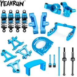YEAHRUN Metal Shock Absorber CVD Drive Shaft Battery Mounting Plate Suspension Arm for 1/10 Tamiya TT02 Full Set Upgrade Parts