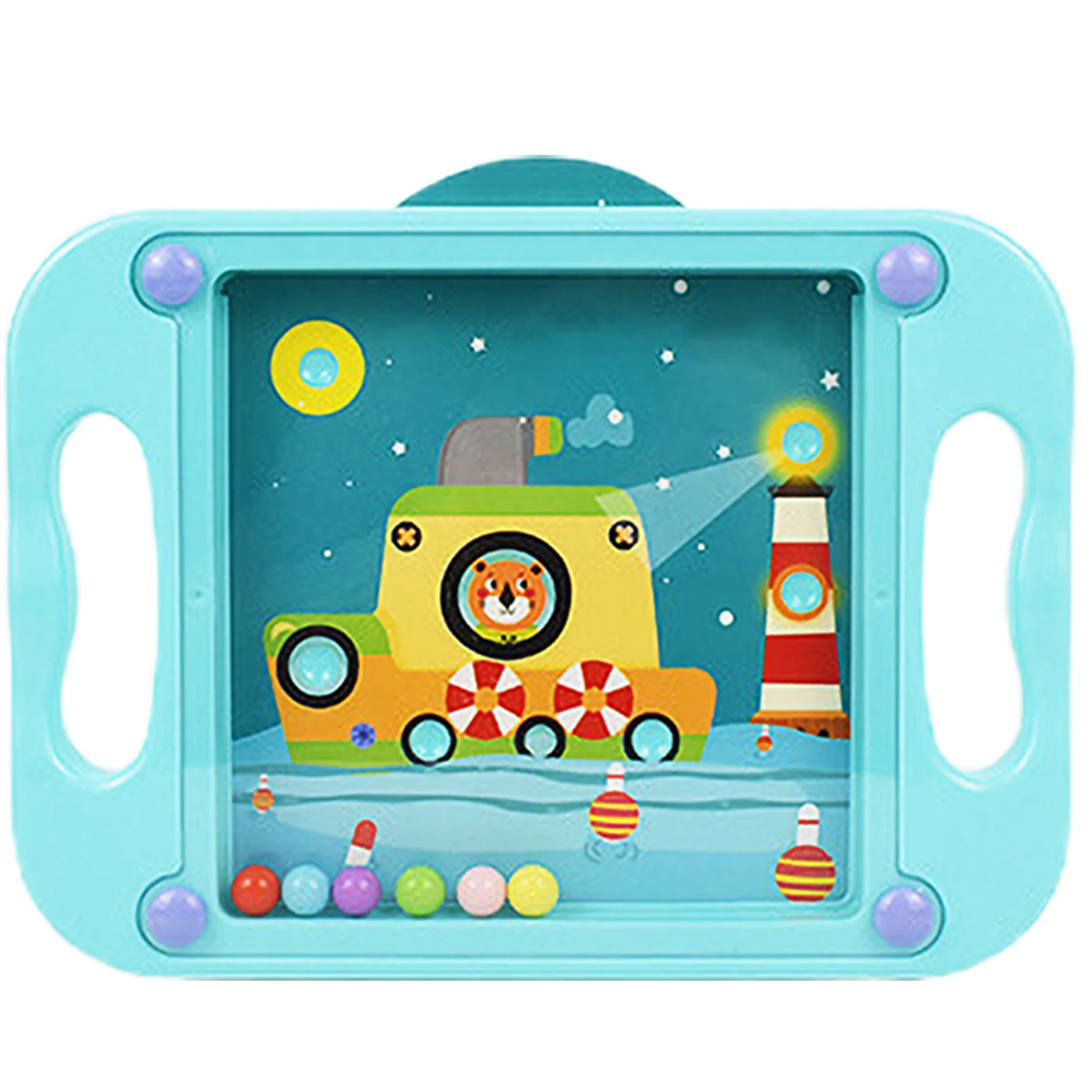 ของเล่นลูกบอลเขาวงกตแบบถือมือ เกมปริศนาพักผ่อนที่น่าสนใจ ของเล่นพกพาคลายเครียด เสริมพัฒนาการสำหรับเด็ก