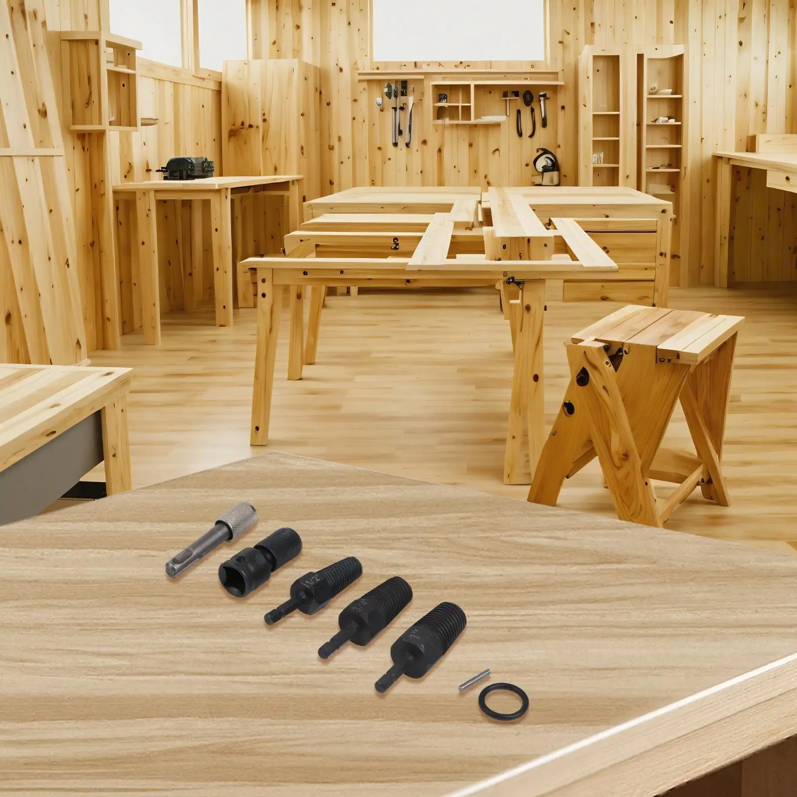 

Plumbing Tool for Extracting Broken Bolts from 1/2 3/4 1 Inch Pipes Compatible with Hand Drill and Lithium Drill Power Tools