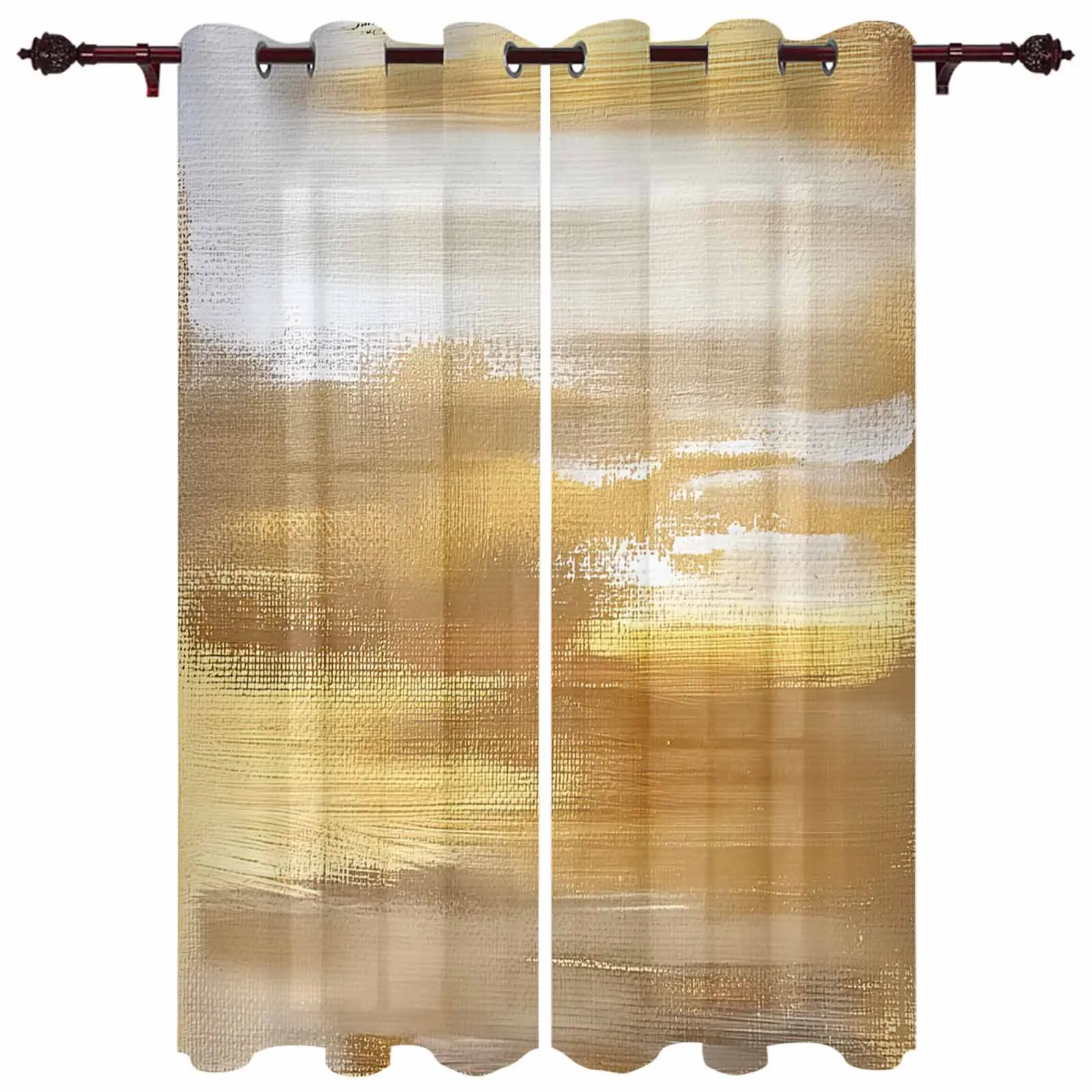 Watercolors Blurry Window Window Curtains Living Room Bathroom Bedroom Decor Kids Window Treatment