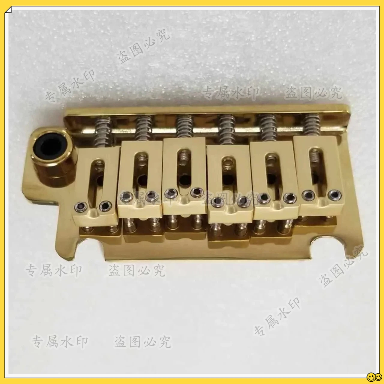 

Block 2-Pivot Gold Brass Tremolo 52.5mm(10.5mmx5) Guitar Bridge