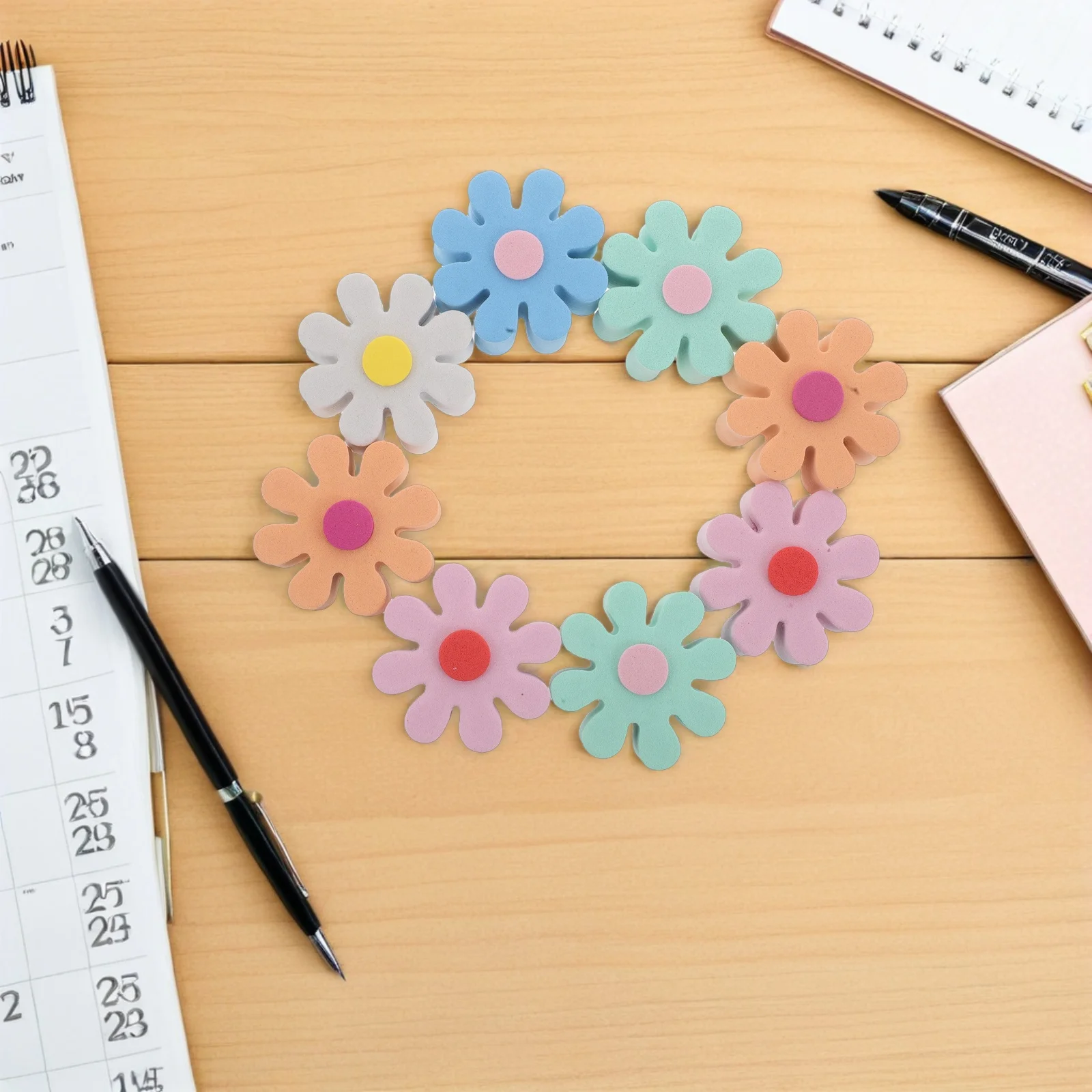 

10pcs Car Antenna Topper Cute Flower Aerial Ball Decorative Auto Accessories For Women Easy To Spot In Parking Lot Fits Trucks