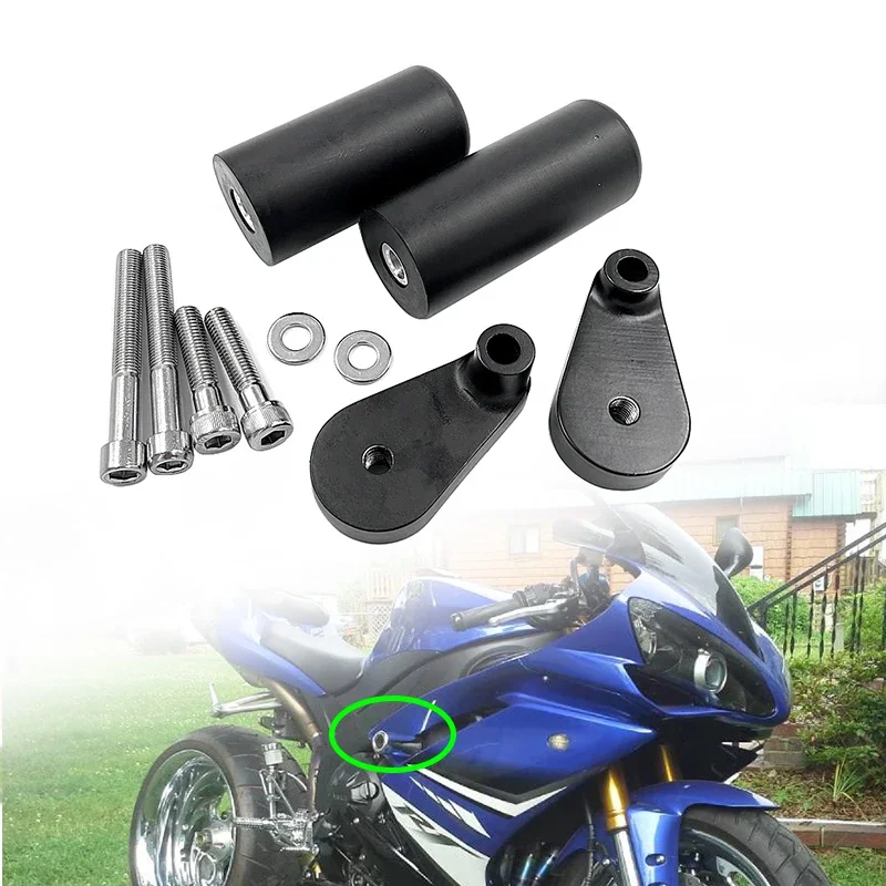 

For Yamaha YZF-R1 YZFR1 YZF R1 YZF 1000 2007 2008 No Cut Motorcycle Accessories Frame Sliders Falling Crash Engine Protector