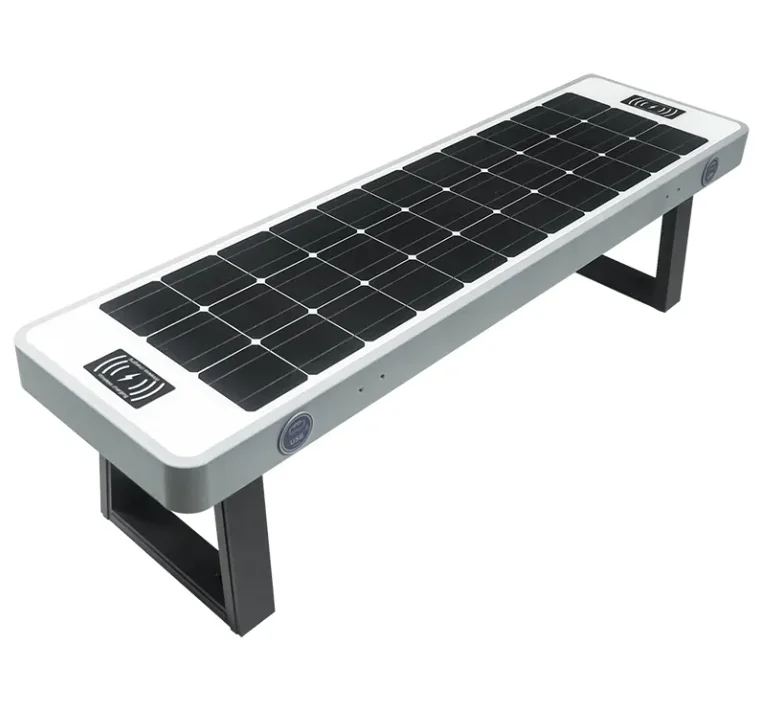 Picnic Solar Charging Table and Bench Campus Smart Solar Iron Phone