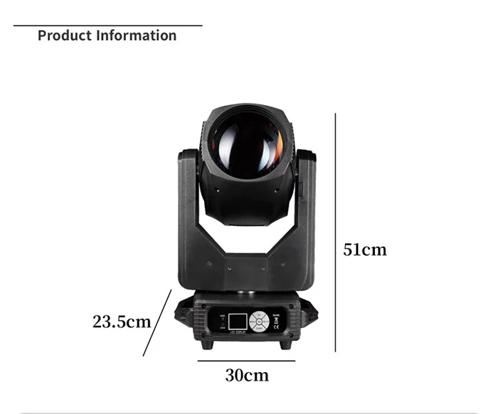 Schnelle Lieferung 295w Scheinwerfer führte 10r beweglichen Kopf Strahl Licht dmx512 dj Disco Bar Party Weihnachten Konzert Hochzeit Bühnen beleuchtung – Detail 3
