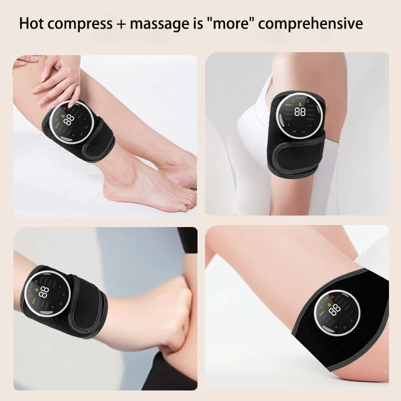 Control remoto de 3 velocidades, Control de temperatura, pulso Ems, calefacción, masaje de microcorriente, brazo de compresa caliente muscular