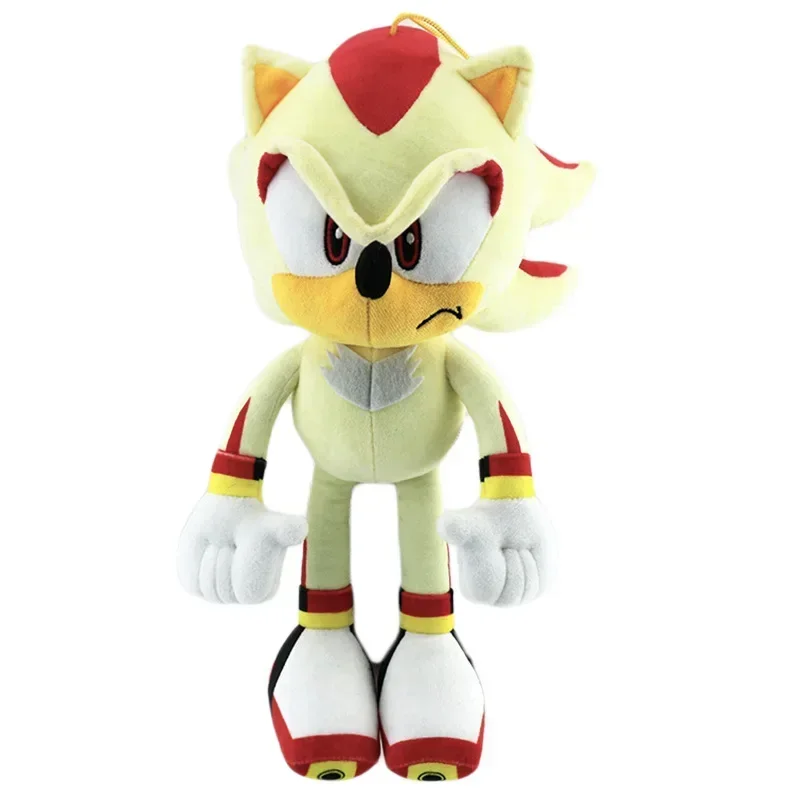 33cm Sonic High Quality Plush Toy Cartoon The Hedgehog Doll Tails Shadow Soft Stuffed Anime Christmas Birthday Gifts For Kids