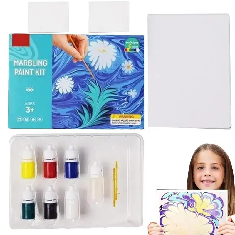 

Water Marbling Paint Set Craft Supplies Marble Painting For Artist Creative Presents Ideas Arts And Crafts For Girls Boys Tween