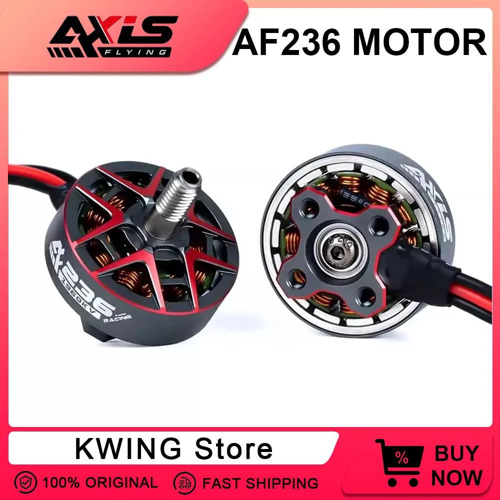 4PCS AF236 1960KV Brushless Motor Axisflying 2100KV Racing Motor 6S Brushless Motor For Mark4 5/6inch Frame FPV Drone Part