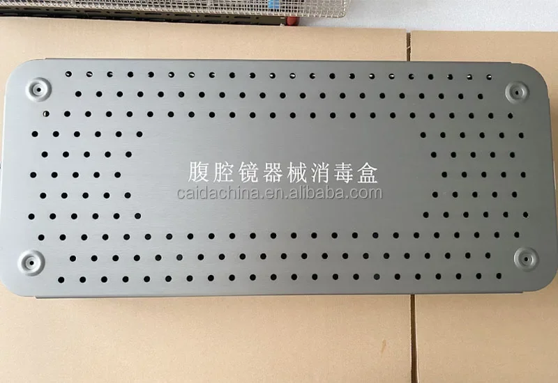 Surgical Instrument Disinfection Box,Autoclave Sterilization Tray,Stainless Steel Laparoscopic Box