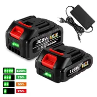 20V 20000mAh/10000mAh Rechargeable Lithium Battery with LED For 21V Electric Saw/Impact Wrench/Angle Grinder Power Tools