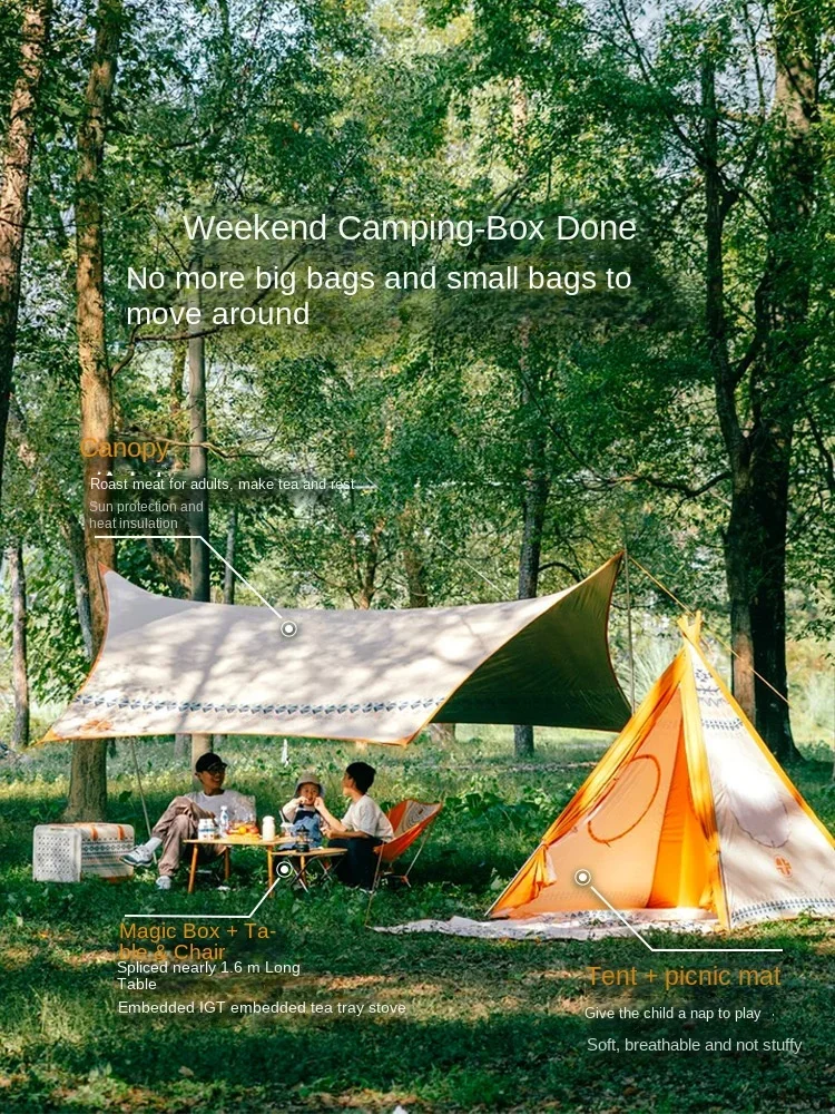 Camping Volledige Set Sterrenhemel Tent Outdoor Camping Auto Picknick Uitrusting Complete Set