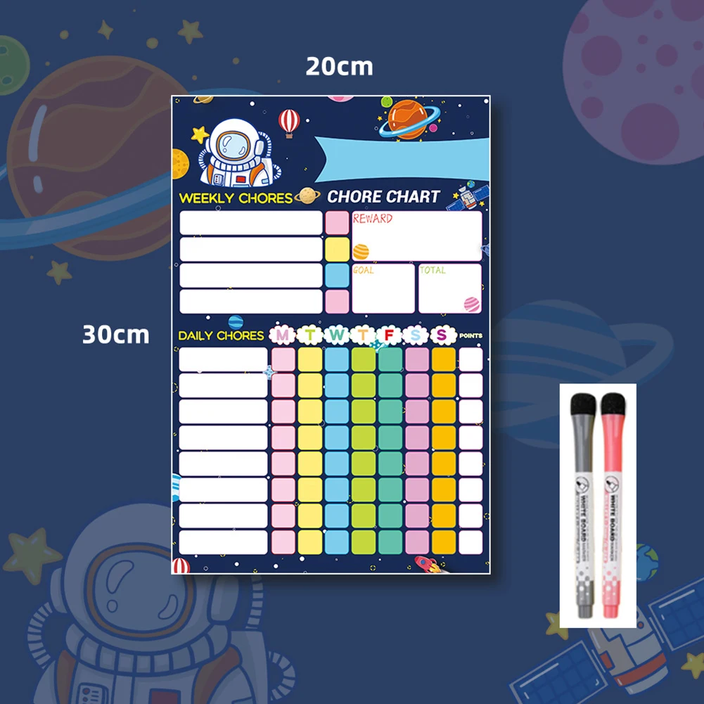 Stay Organized with a Magnetic Weekly Planner Premium Dry Erase Finish Fully Magnetic Backing for Secure Placement on Fridge