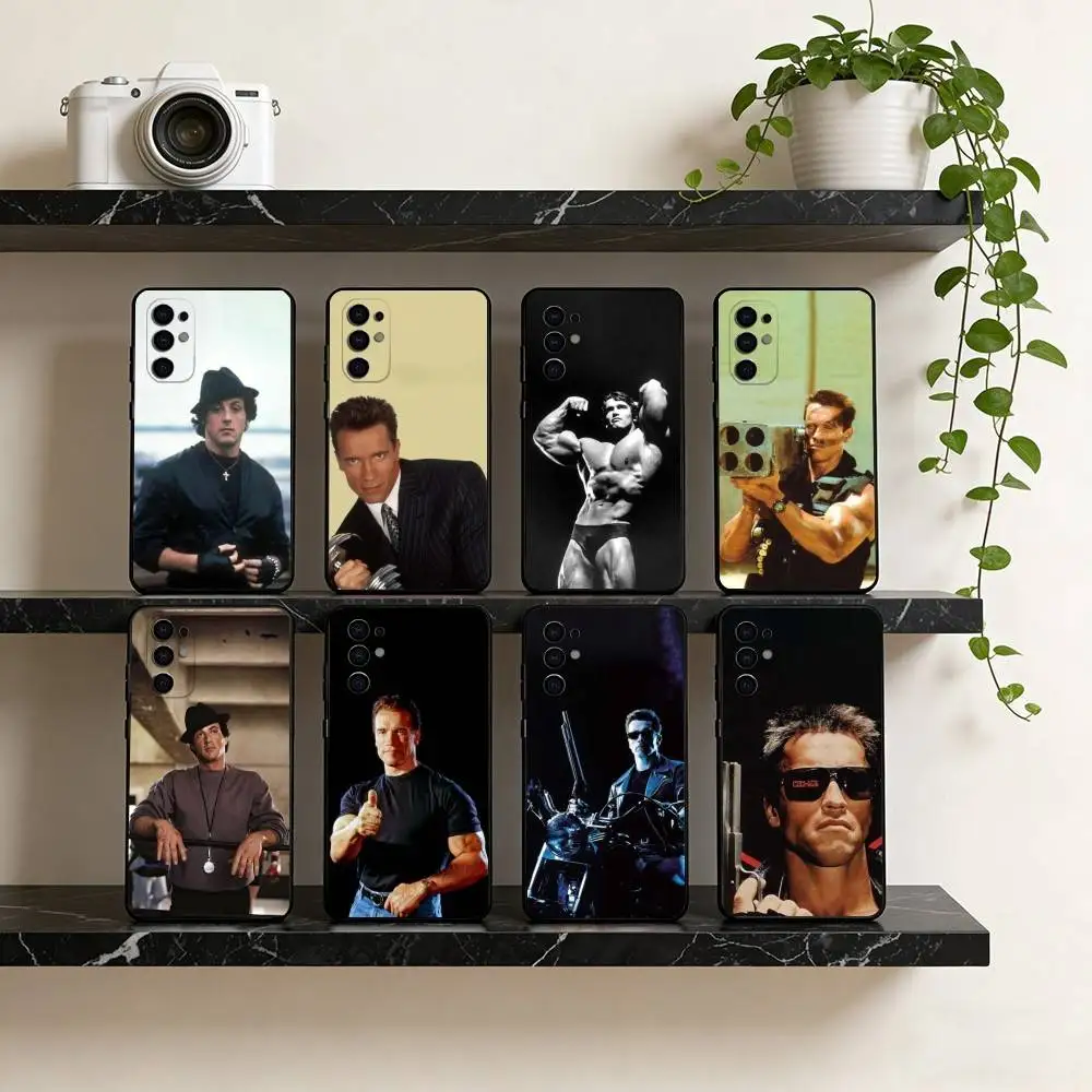 Чехол для телефона Arnold Schwarzenegger, черный, силиконовый, мягкий, для Samsung S25, S24, S21, S22, S23, S30, Ultra, S20, Plus, Fe, Lite