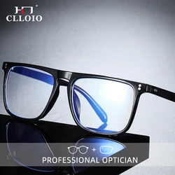 CLLOIO New Style Men Reading Glasses Women Fashion Anti Blue Ray Myopia Glasses Customizable Prescription Optical Eyewear Frames