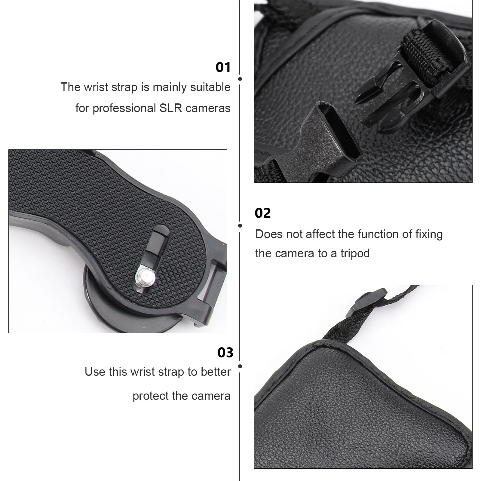 

Camera Wrist Strap Protective Multifunctional Hand Strap with Tripod Adapter Screw Port for Professional Dslr Camera Supplies