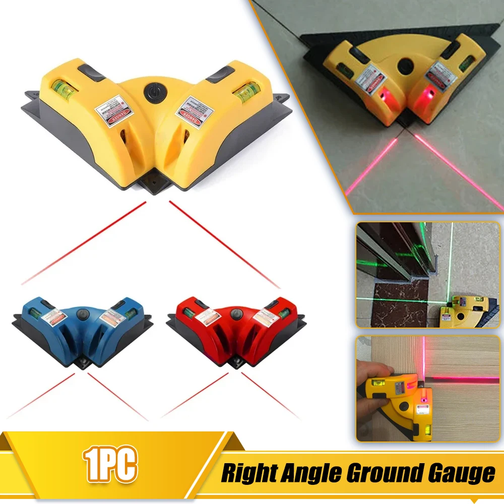 Square Laser Level 90 Degree Laser Right Angle Vertical Ground Wire Instrument Measurement Job Tool Laser Construction Tools