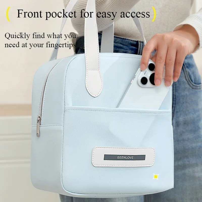 New cute lunch insulated bag for office workers and students, packed lunch bag, high-looking portable lunch box bag