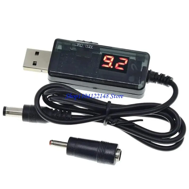 P9FA USB To 9V/12V Adapter Cable LED Display Power Cable Step UP Module For Small And Desk Lamp