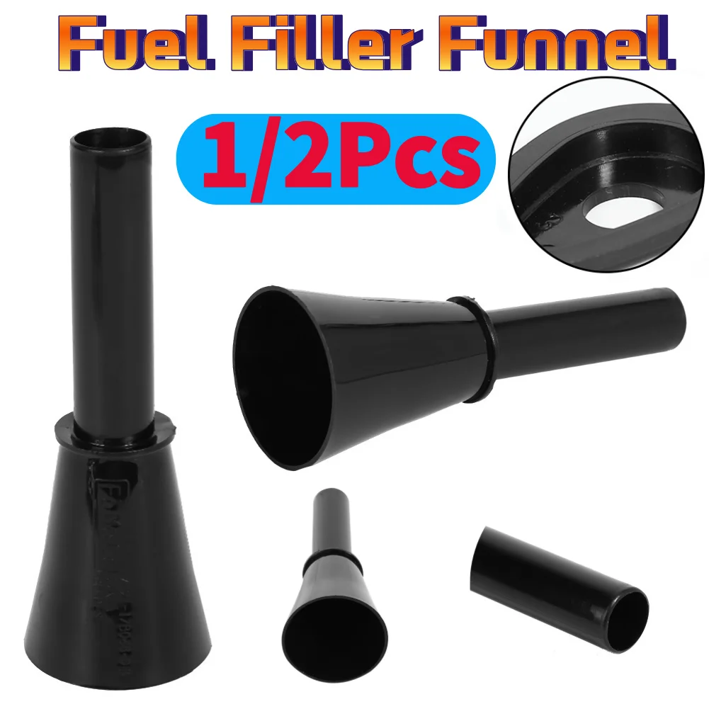 1/2Pcs Fuel Filler Funnel Car Emergency Fuel Gas Petrol Filler Funnel Oil Black For Ford Focus MK2 2007-2011 1681668 Auto Parts