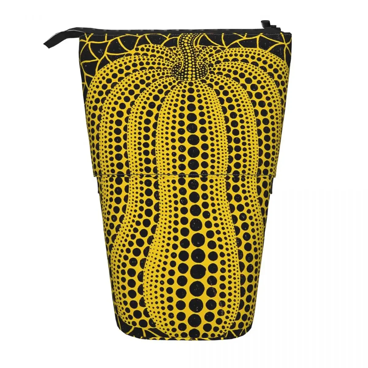 Yayoi Kusama Pumpkin Abstract Art Reversible Pencil Case Pen Holder Storage  Large Storage Pen Box Pencil Bag for Students Gifts