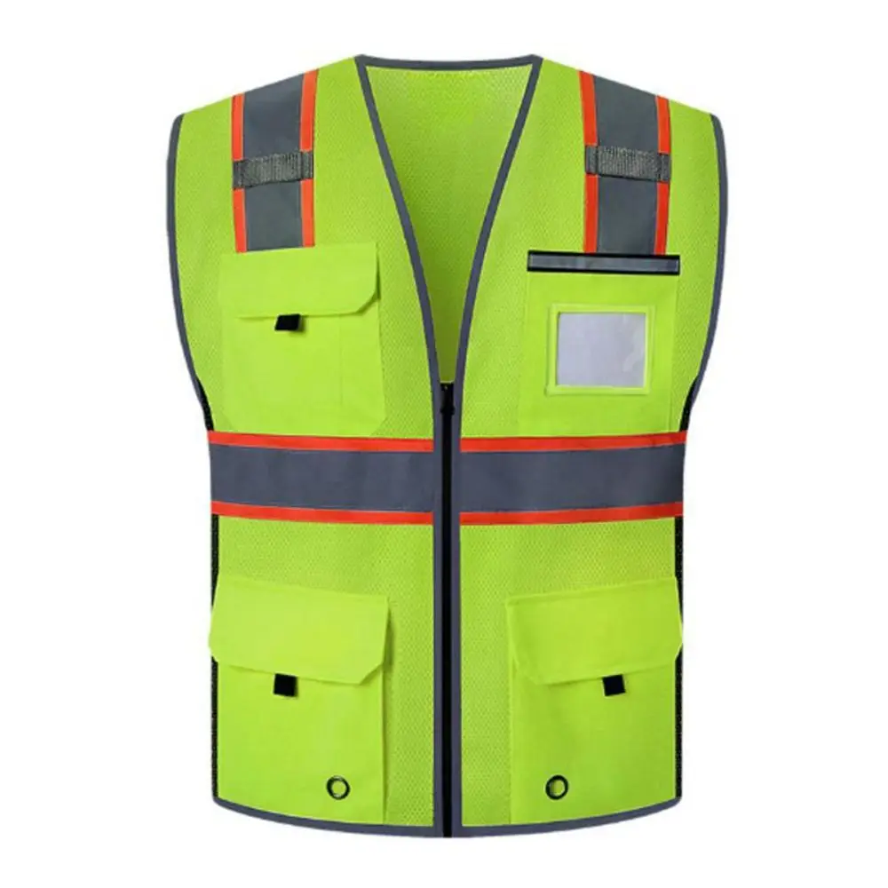 

High Visibility Reflective Safety Vest Wear Resistant Fashion Traffic Waistcoat Comfortable Breathable Cycling Safe Jacket