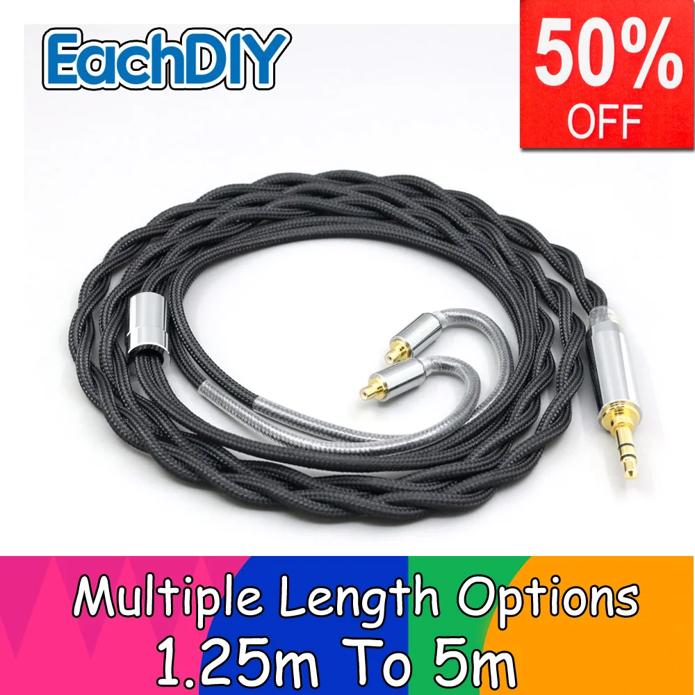 

Nylon 99% Pure Silver Palladium Graphene Gold Shield Cable For Acoustune HS 1695Ti 1655CU 1695Ti 1670SS LN008290