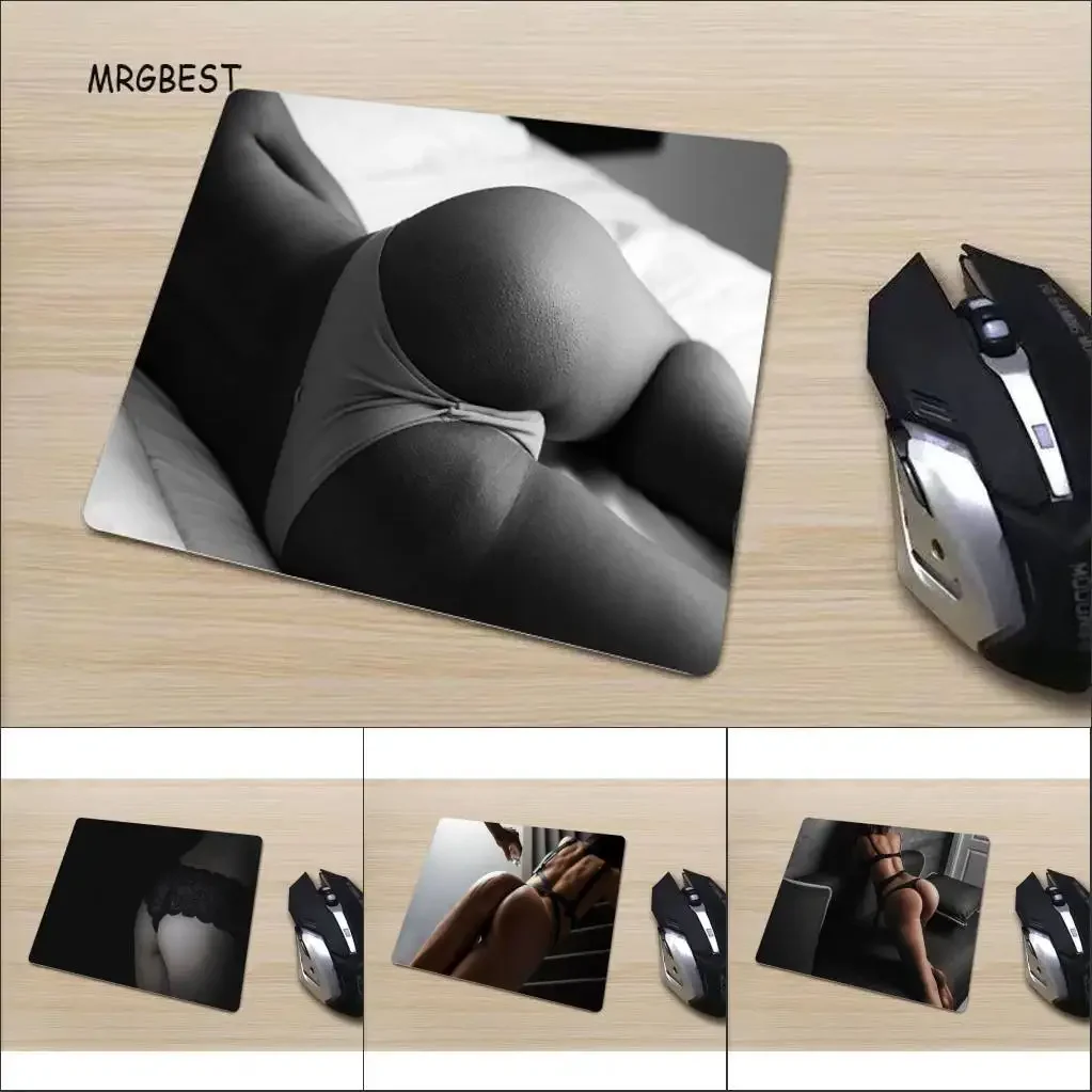 MRGBEST Mouse Pad Small Printed Mouse-pad Sexy Hips Pattern Game Pad Provide Comfortable Size 22X18/25X20/29X25CM for Adult