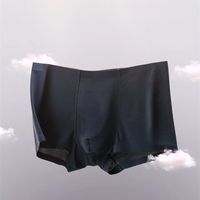 4PCS Men's underwear ice silk Traceless boxers  antibacterial one piece thin breathable underwear sports boxers