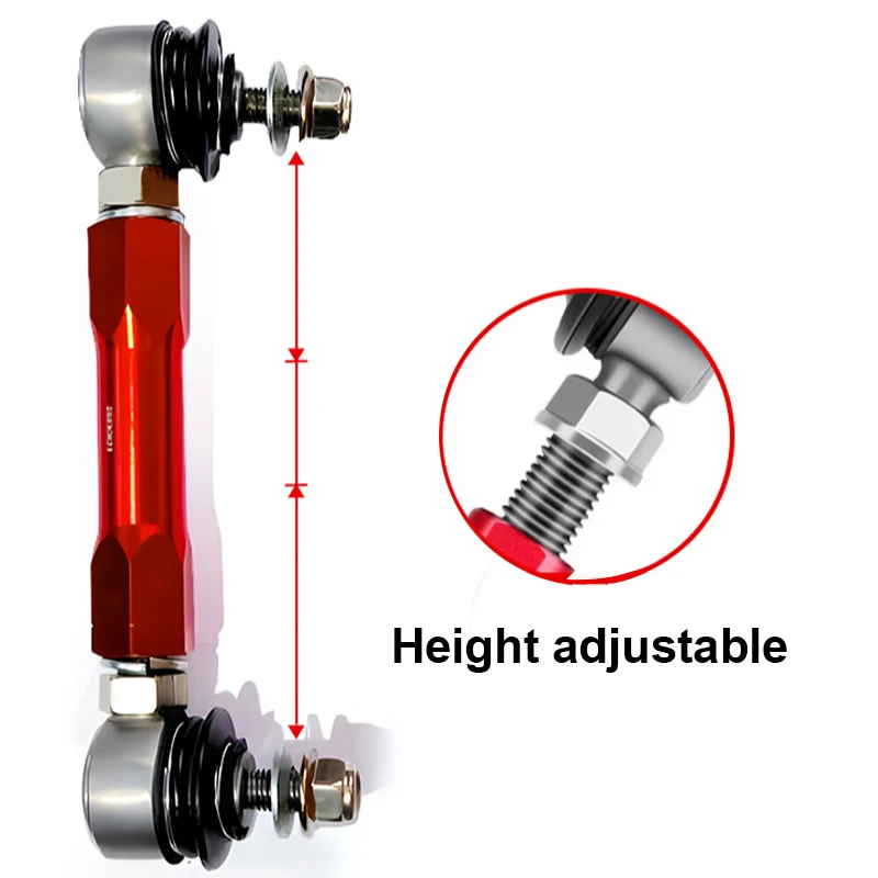 

4X4 Pick up Chassis Parts 2PCS Adjustable Front Stabilizer Link Sway Bar Stabilizer Bar Connecting Rod for D-max