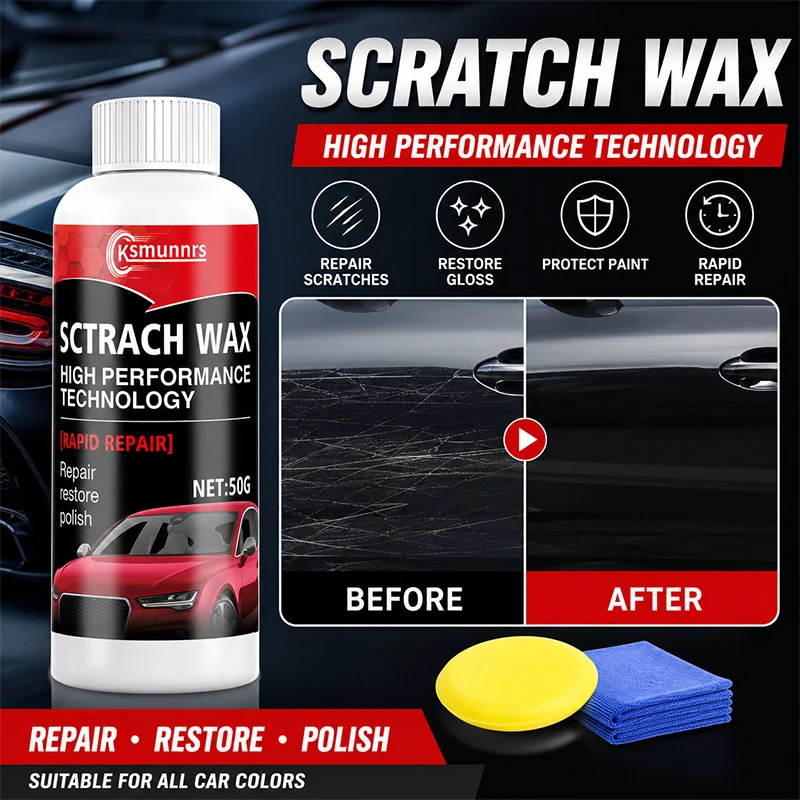Car Scratch Repair Compound, Paint Polishing Cream for Light Scratches, Swirl Marks and Minor Surface Imperfections