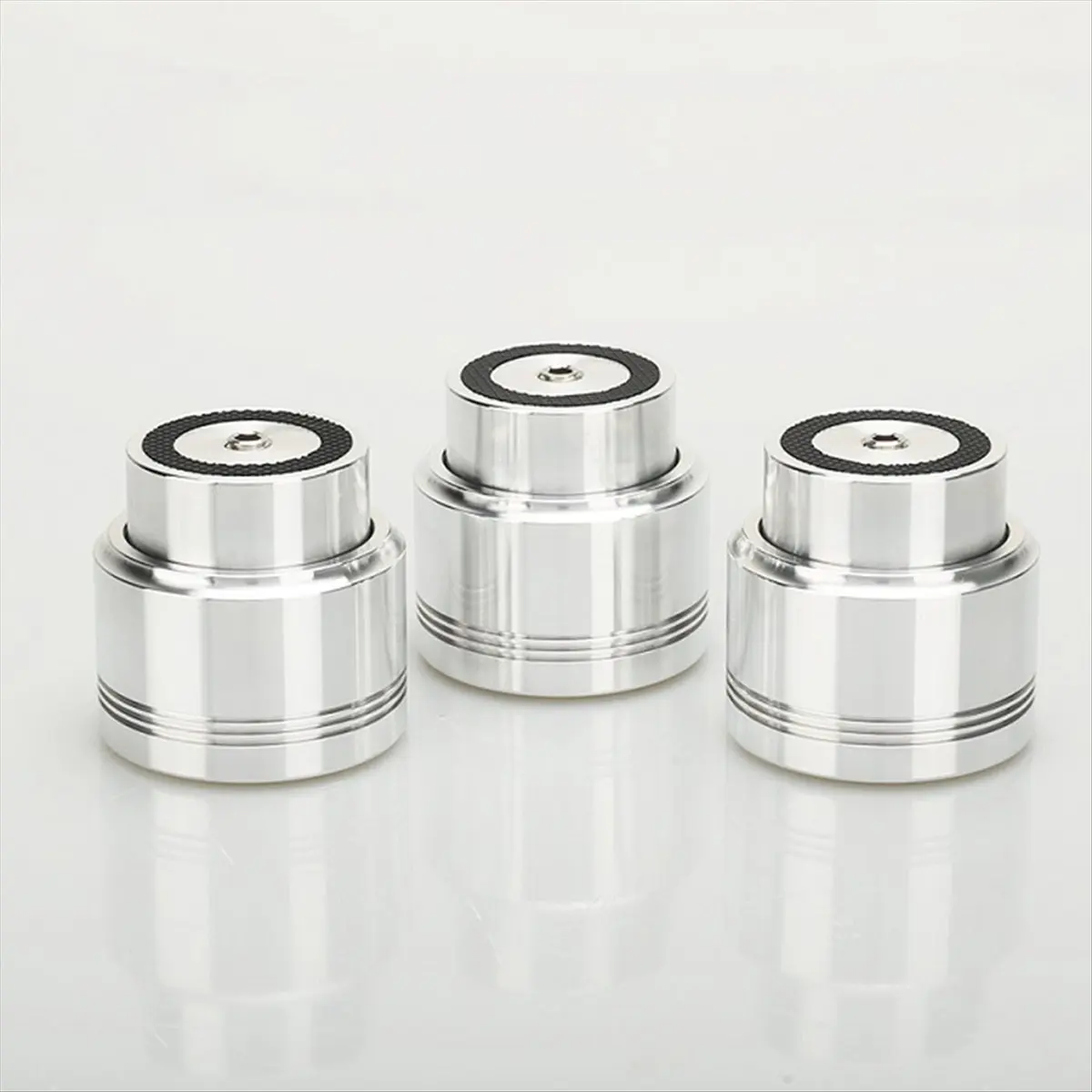 goodede 4PCS Speaker Feet Float Speaker Amplifier Stand Spikes DISCS Turntable CD Player Computer Base Feet 48x41mm