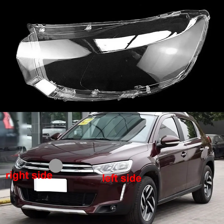 For Citroen C3-XR Front Headlights Cover Headlamp Transparent Lampshade Lamp Shell Plexiglass Replace Auto Replacement Parts