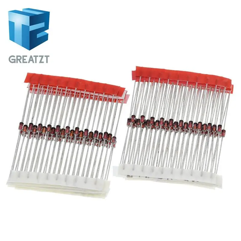 GREATZT 1BAG=140PCS 14values*10pcs=140pcs 1W Zener diode kit DO-41 3.3V-30V component diy kit