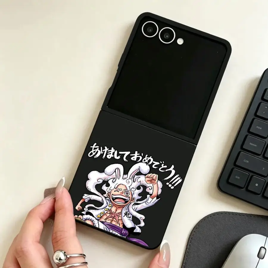 One Piece Luffy Case for Samsung Galaxy Z Flip 8 Z Flip5 ZFlip8 ZFlip7 FE Z Flip4 Z Flip 7 6 5 4 Z Flip6 Phone Cover
