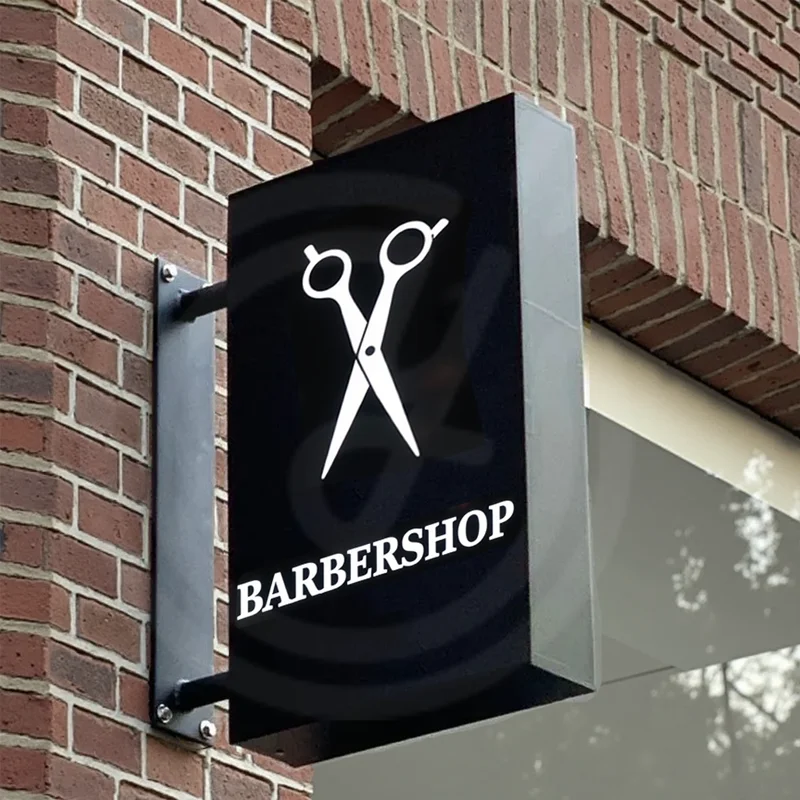 مخصص توهج Lightbox علامة الأعمال قسط شعار عرض علامات واجهة المتجر مزدوجة الوجهين LED ضوء مربع لافتات مضيئة