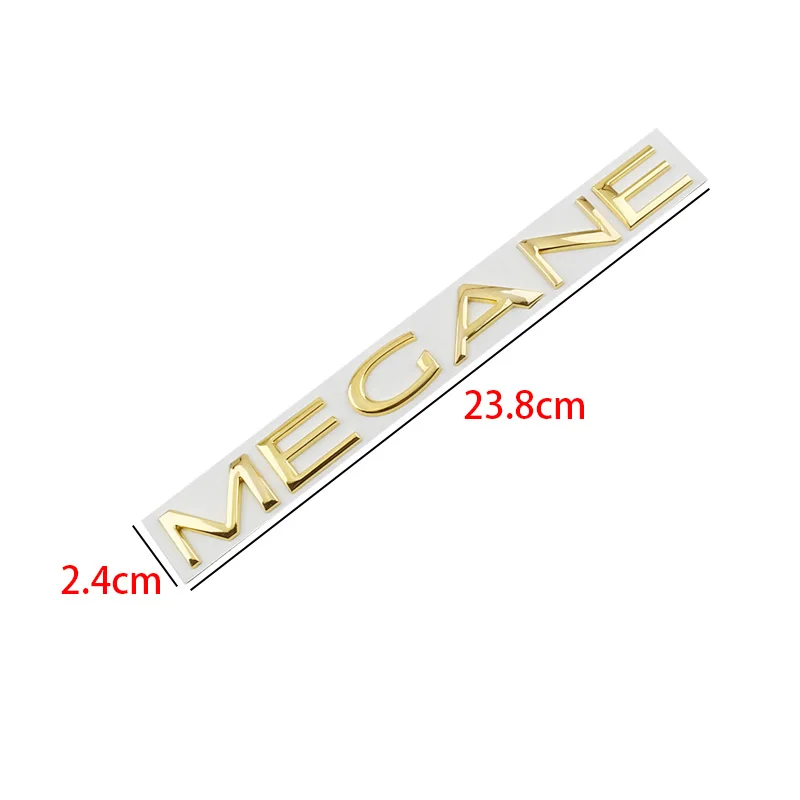 3D Metal Car Rear Trunk Letters Words Logo Badge Emblem Decals Sticker For Renault MEGANE 1 2 3 4 MK1 MK2 MK3 MK4 RS Accessories