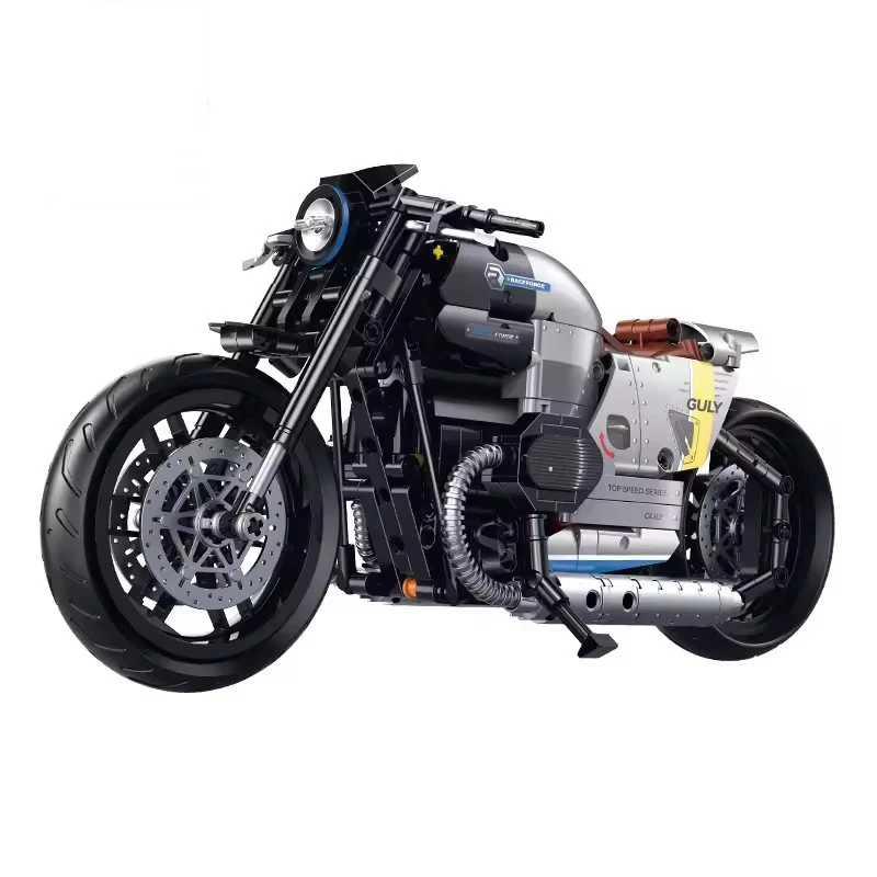 

R18 Technical MOC 1:8 Scale Building Assembly Model 508PCS Motorcycle Blocks Adults Toys for Children Christmas Gifts