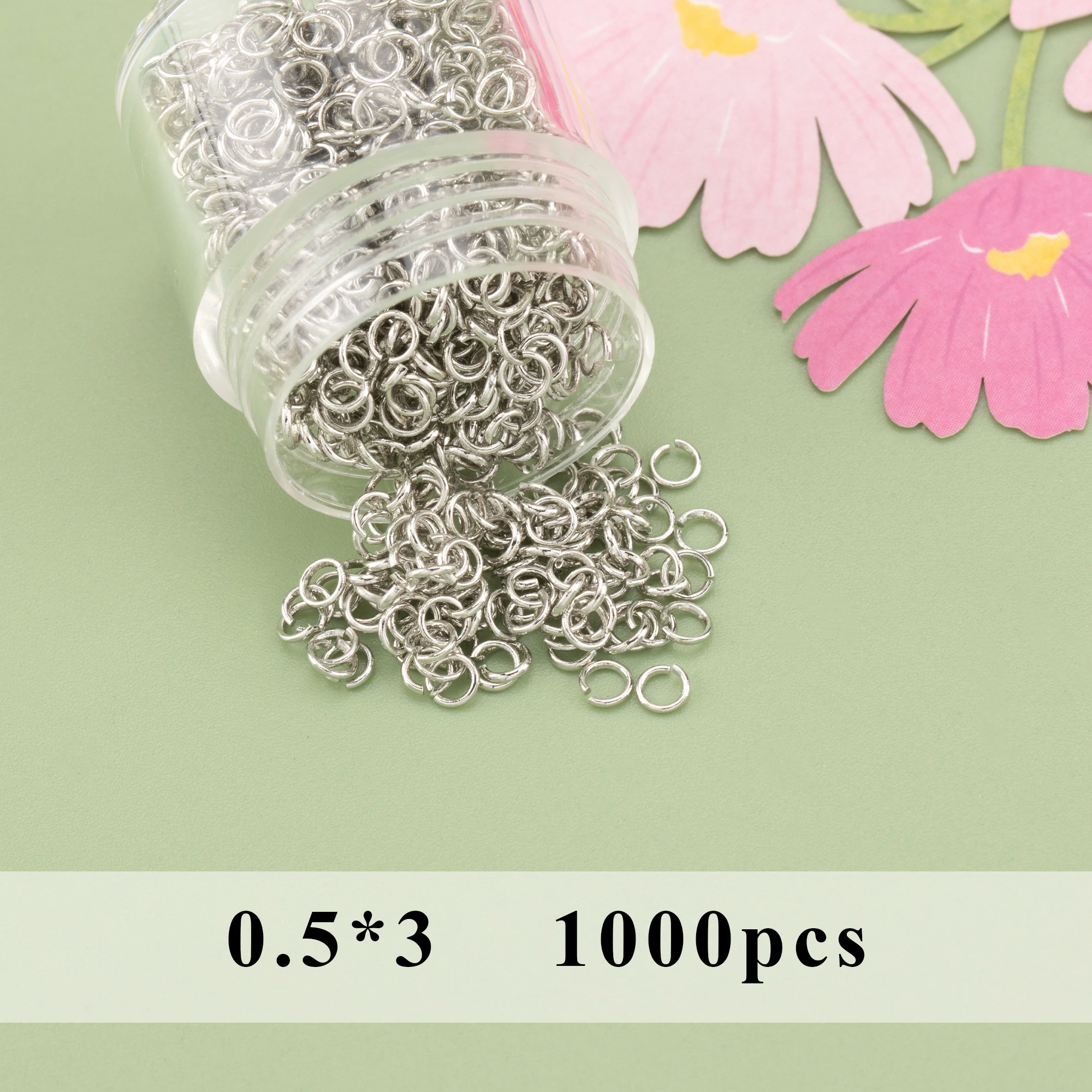 YEGUI M866,jewelry accessories,jump ring,rhodium plated,nickel free,diy accessories,charms,hand made,jewelry making,20g/pack