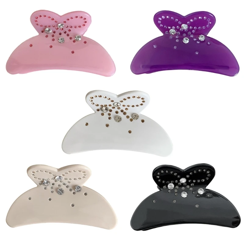 Fashion Bowknot Hair Claw Clips Hairpin Nonslip Hair Clamp