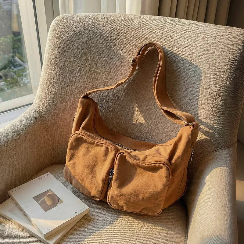 

Trendy Messenger Bag for Women Stylish Fashion and Versatile Crossbody Bag with Multiple Pockets Large Capacity Shoulder Bag