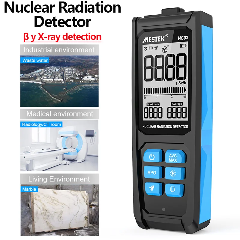 

Nuclear Radiation Detector GM Geiger Counter Personal Dosimeter Industrial/Living Environment Beta X-ray Gamma Radiation Tester