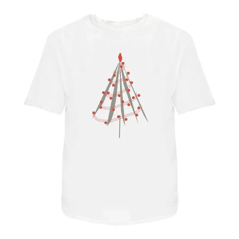 

Silver And Red Christmas' Cotton T Shirt Ta041694