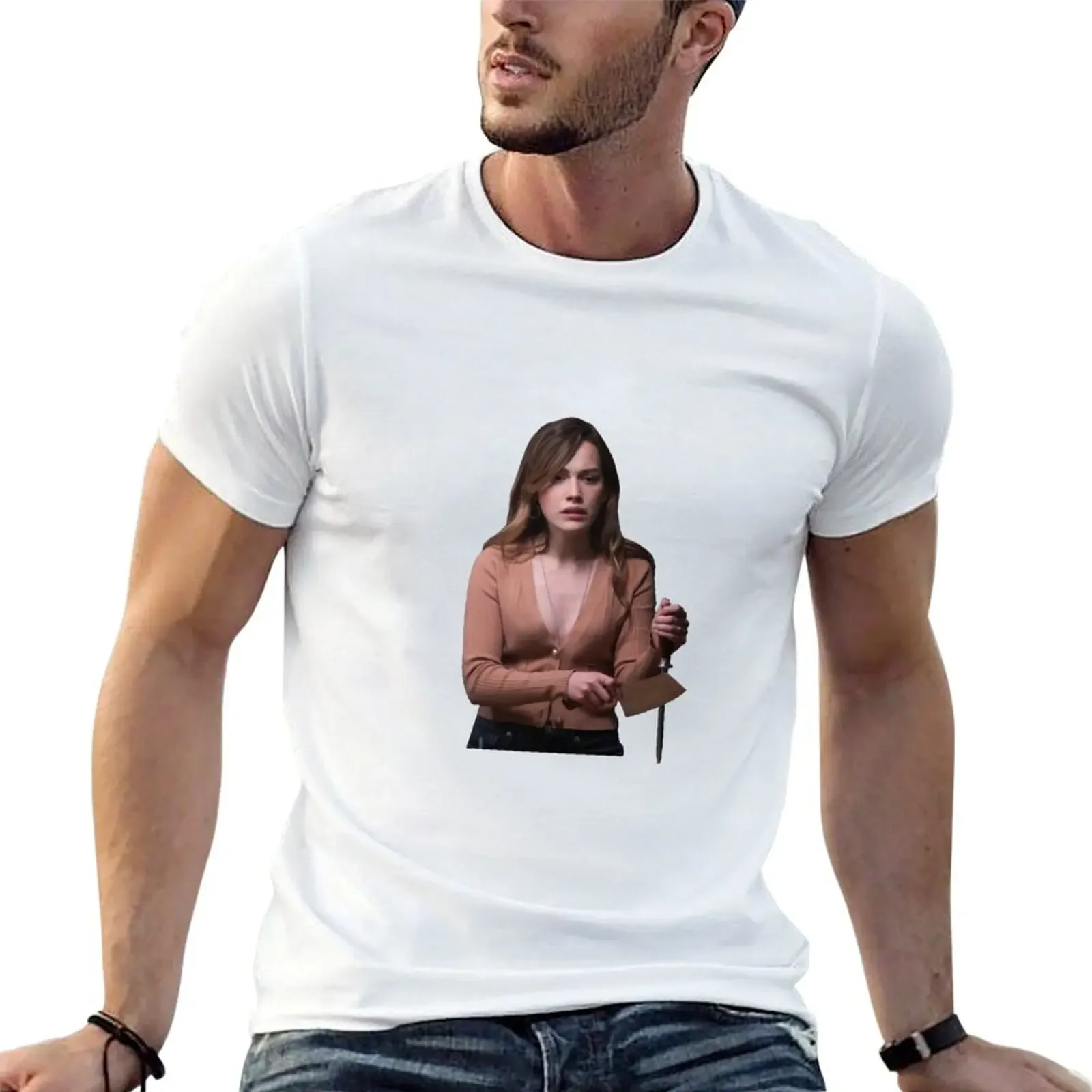 Love Quinn (You TV Show) T-Shirt customizeds tops customs summer top t shirt men 100℅ cotton