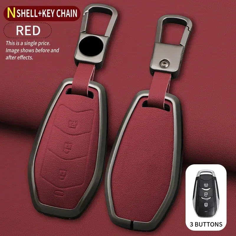 Car Key Cover Remote Fobs Cases For DFSK Dongfeng Fengguang 580 DFM Glory 560 500 Protector Keychain Holder Auto Accessories