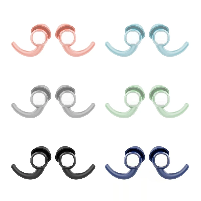 Comfortable Silicone Earplugs for Sleeping Study Concert Sound Insulation Soft Ear Tips for Sound Blocking Sleeping