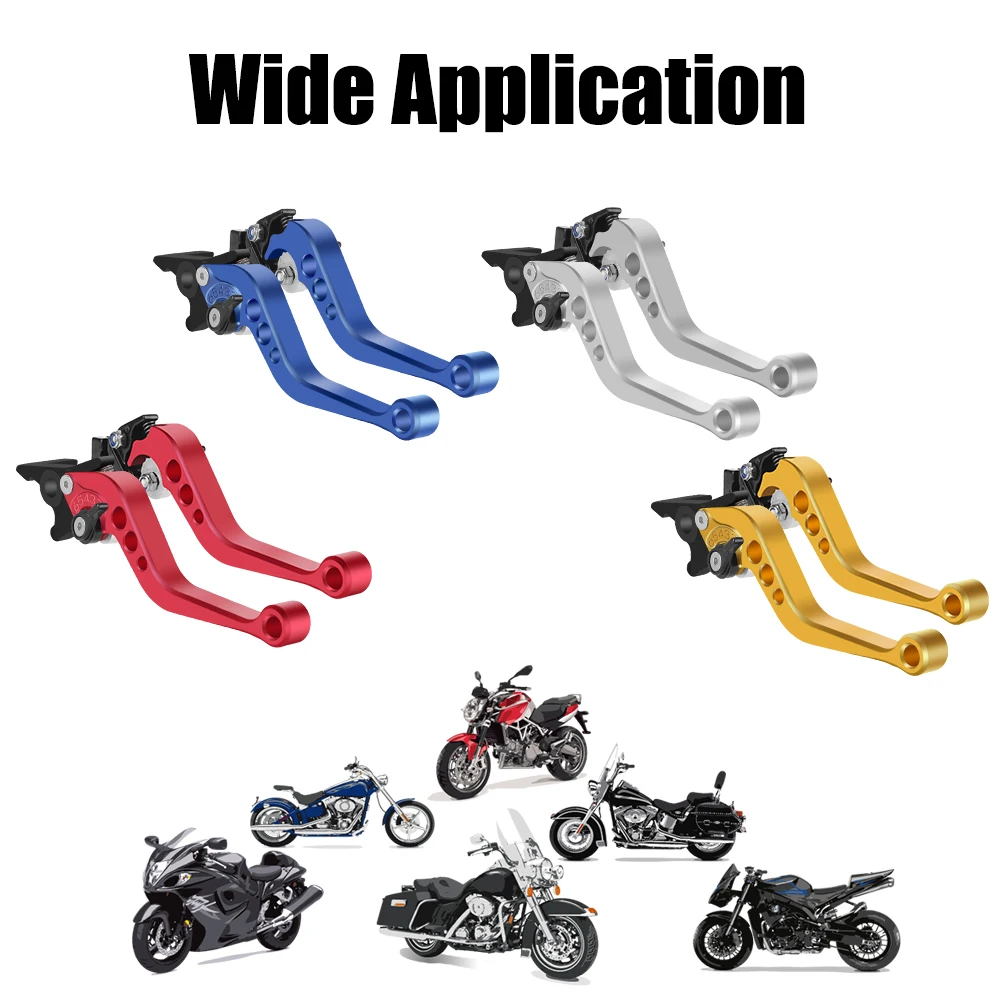 Universal Fit for Motorbike Modification CNC Motorcycle Clutch Drum Brake Lever Handle 1 Pair Alloy Motorcycle Brake Handle image 3