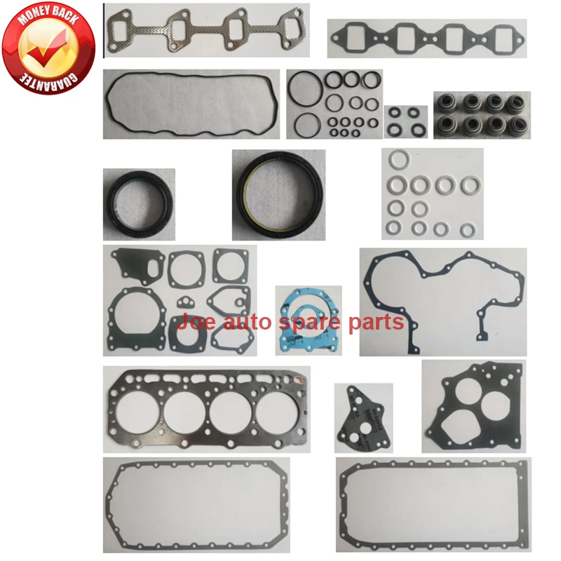 Engine Full gasket set kit for Yanmar engine: 4TN84 4TNA84