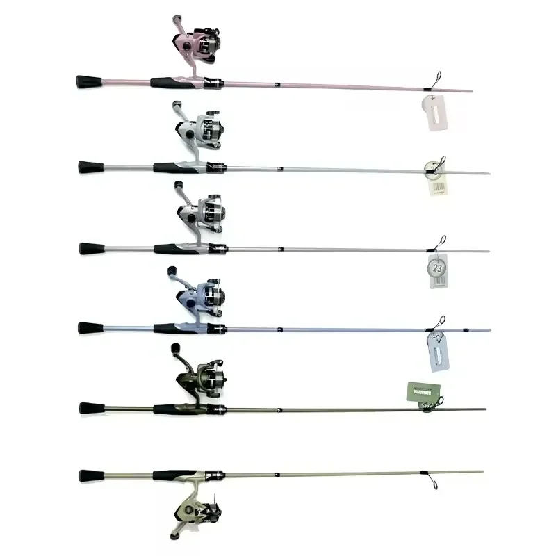 1.83M Two Section FRP Fishing Rod Combination Rotating Reel Fishing Bagging Short Stroke Stick